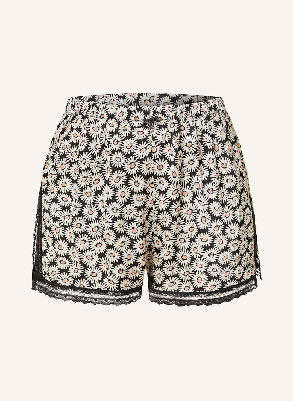 Hugo Schlafshorts Fun Lace Aus Satin schwarz Hugo Schlafshorts Fun Lace Aus Satin schwarz von HUGO
