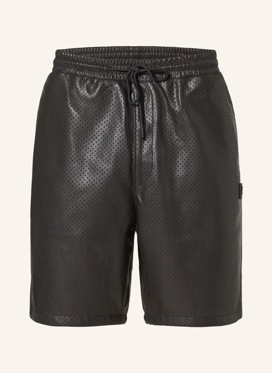 Hugo Shorts dan242 In Lederoptik schwarz von HUGO