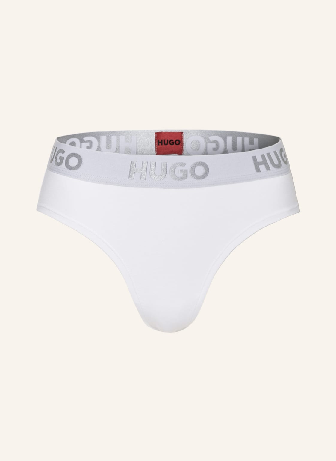 Hugo Slip Sporty Logo weiss von HUGO