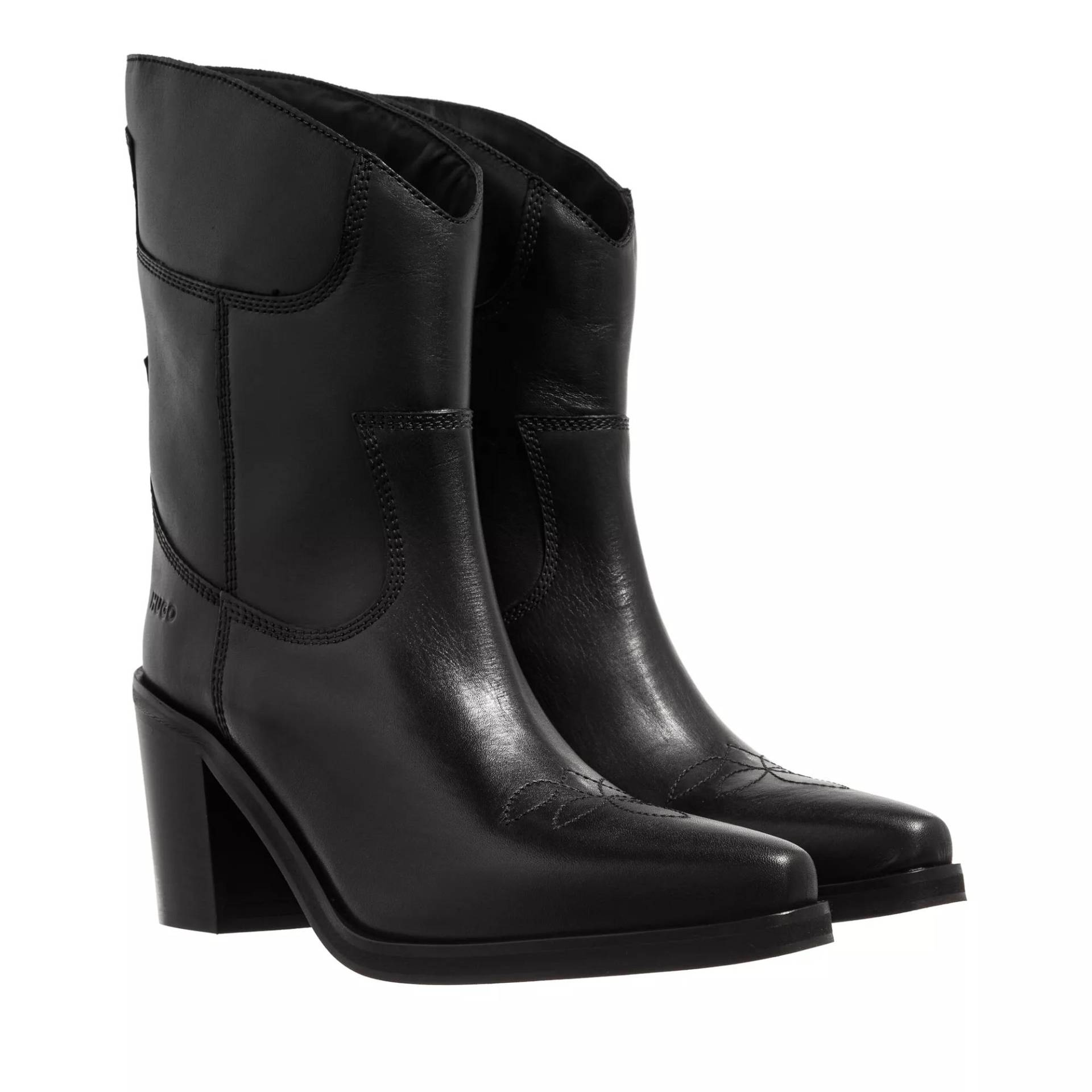 Hugo Stiefel & Boots - Miley Heel Bootie 70 - Gr. 40 (EU) - in Schwarz - für Damen von HUGO