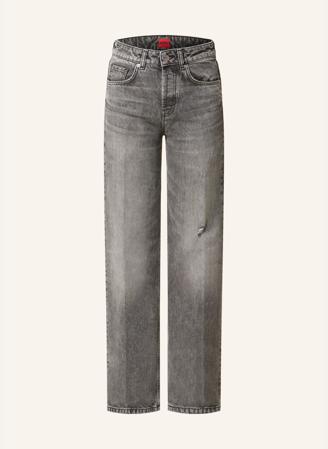 Hugo Straight Jeans grau von HUGO