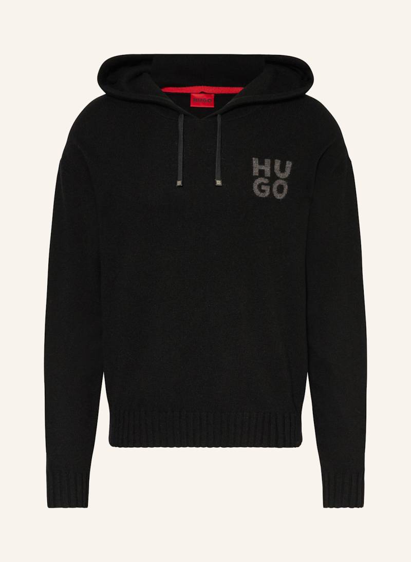 Hugo Strick-Hoodie San Henry schwarz von HUGO