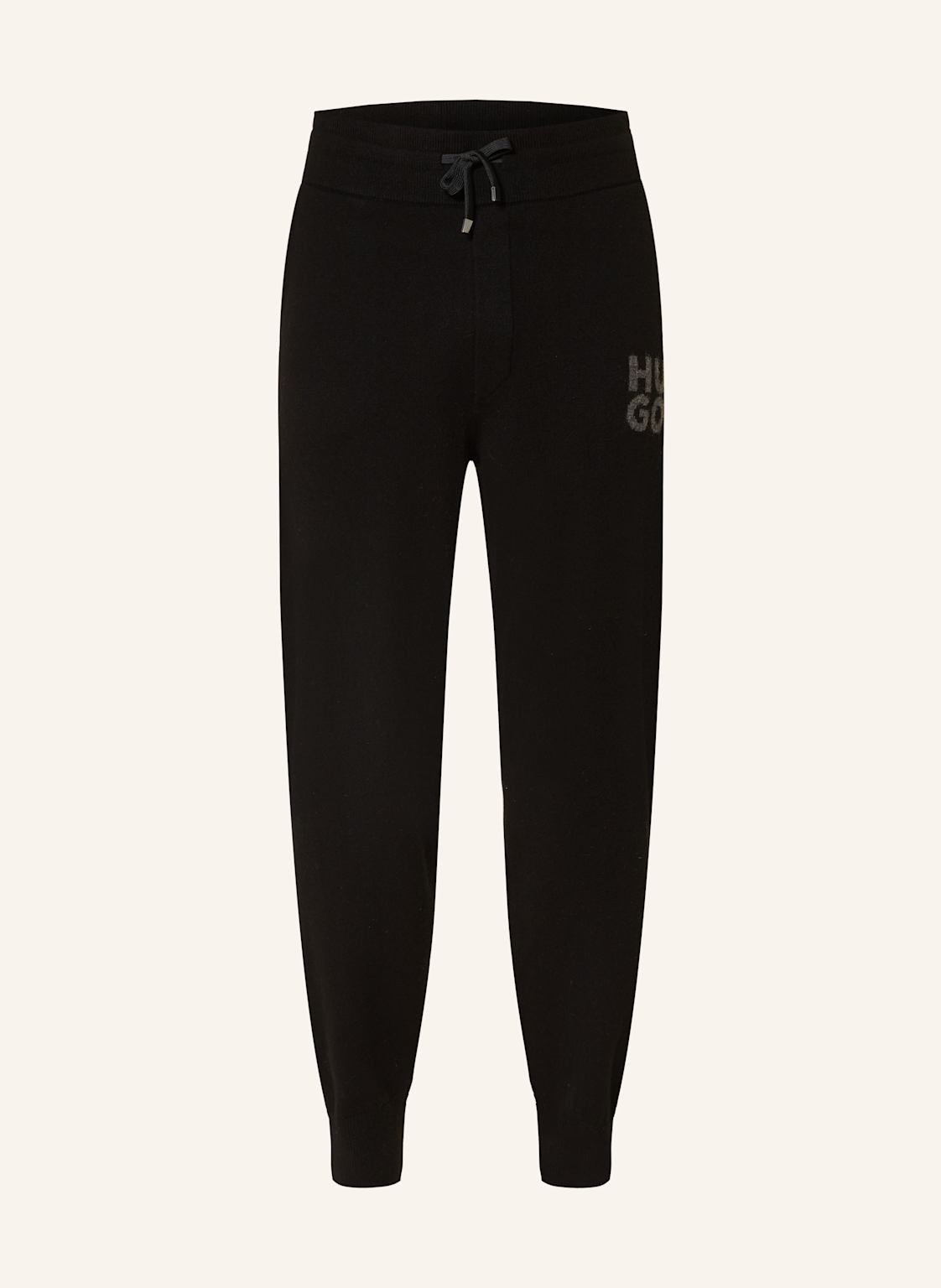Hugo Strickhose San Steero Im Jogging-Stil schwarz Hugo Strickhose San Steero Im Jogging-Stil schwarz von HUGO