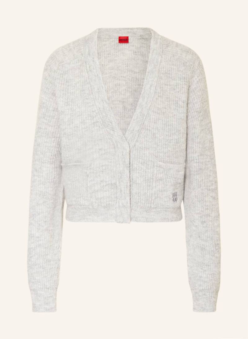 Hugo Strickjacke Sarendety grau von HUGO