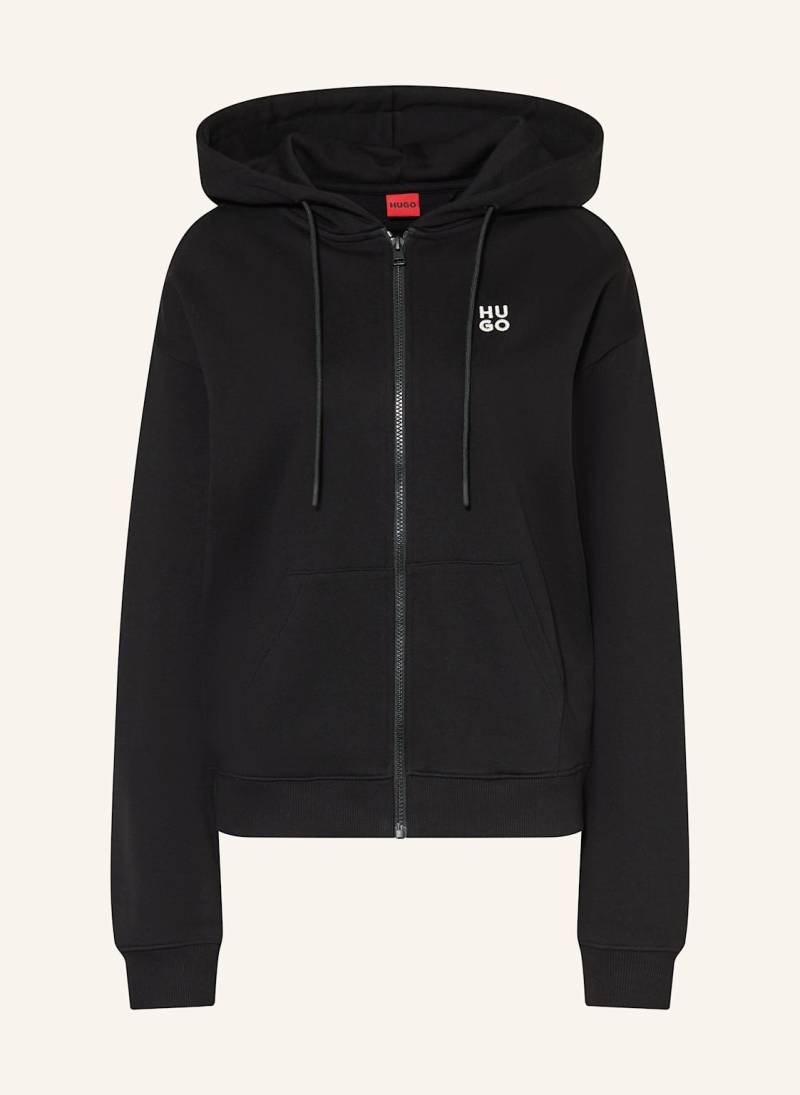 Hugo Sweatjacke Dalfine schwarz von HUGO