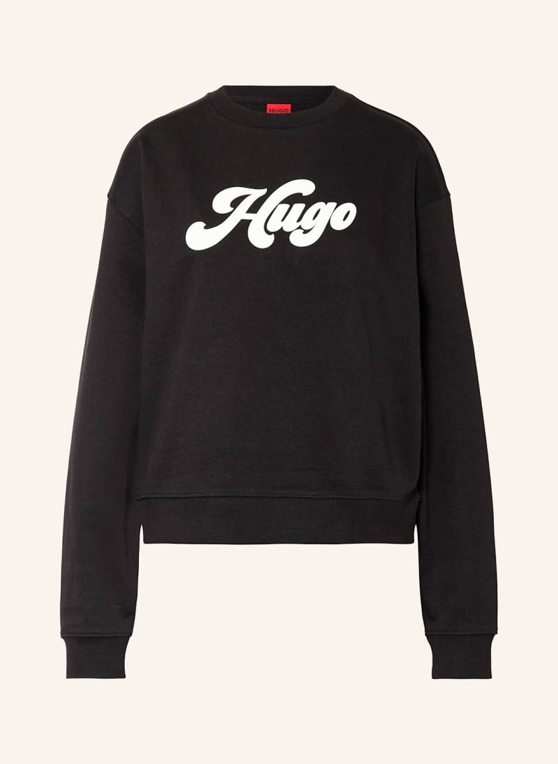 Hugo Sweatshirt Deroxina schwarz von HUGO