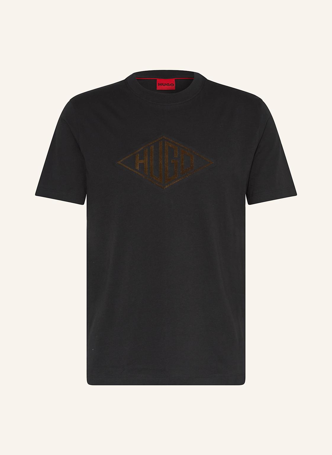 Hugo T-Shirt Dalendi schwarz von HUGO