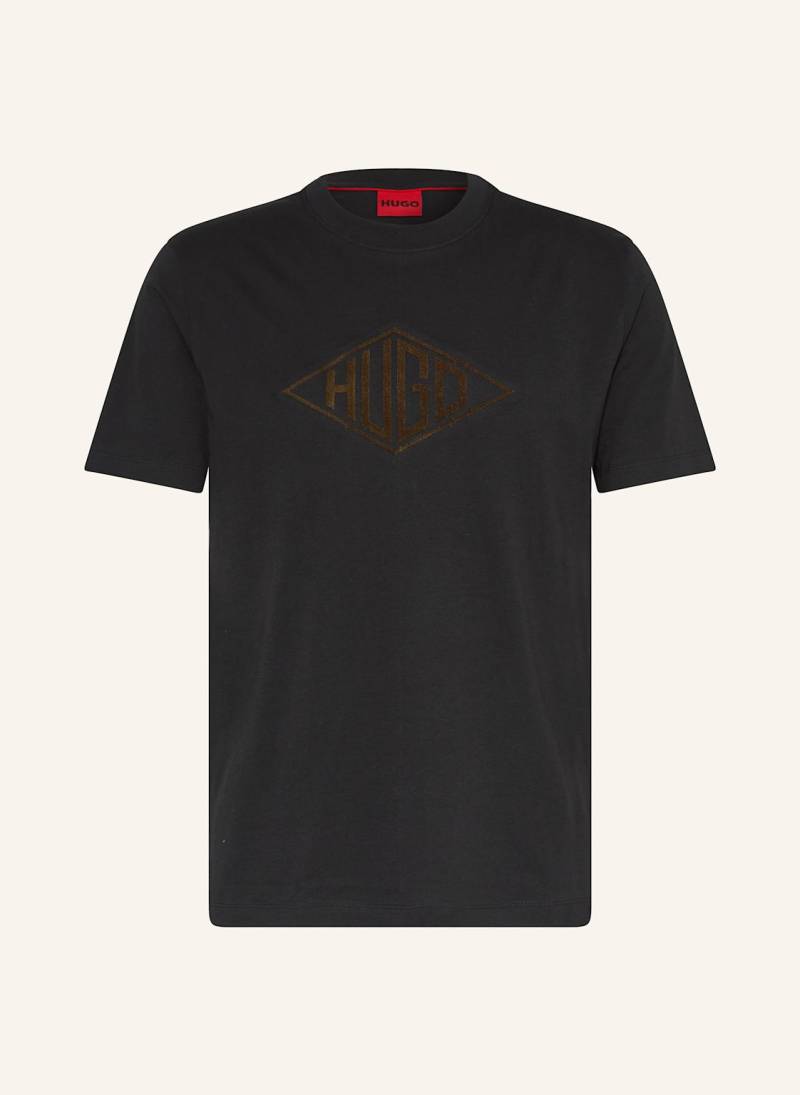 Hugo T-Shirt Dalendi schwarz von HUGO