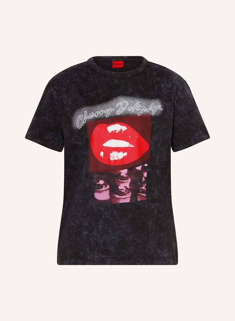 Hugo T-Shirt Damacia schwarz von HUGO