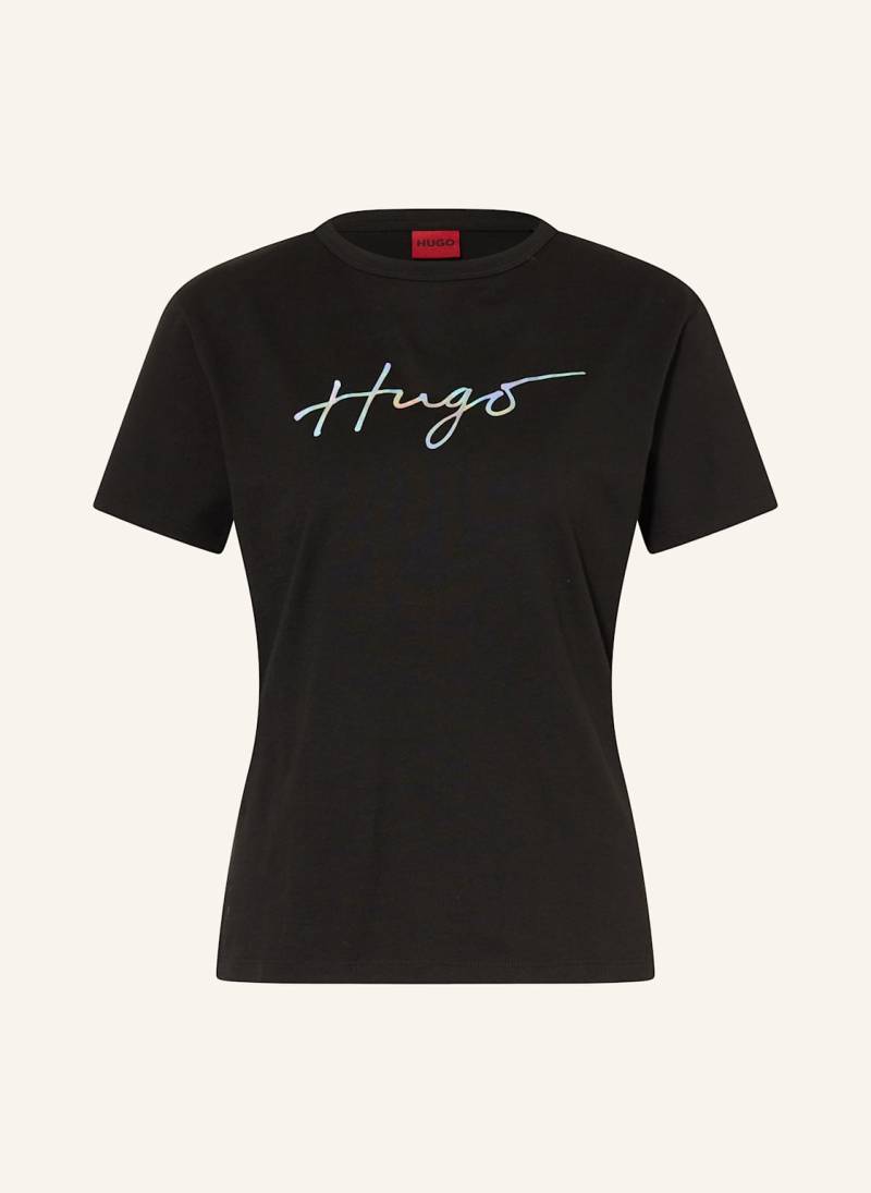 Hugo T-Shirt Damacia schwarz von HUGO