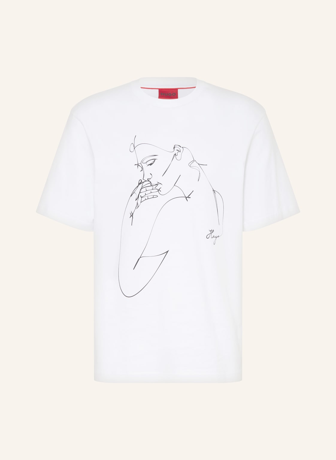 Hugo T-Shirt Daximiko weiss von HUGO