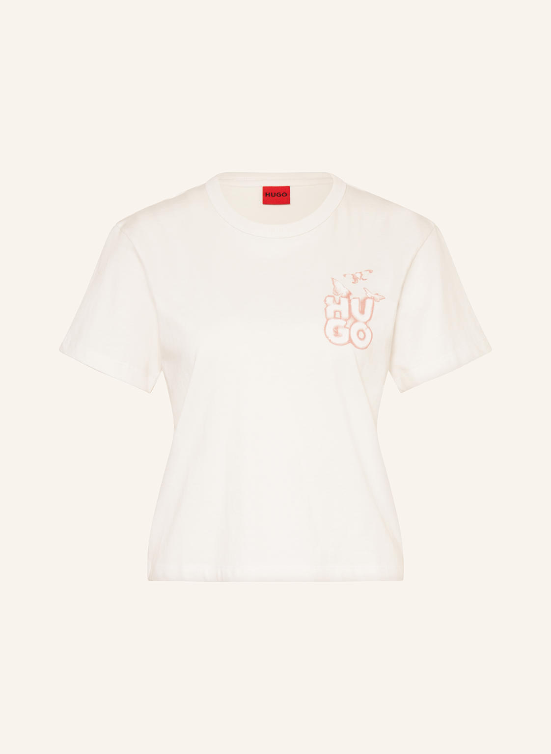 Hugo T-Shirt Destrel weiss von HUGO