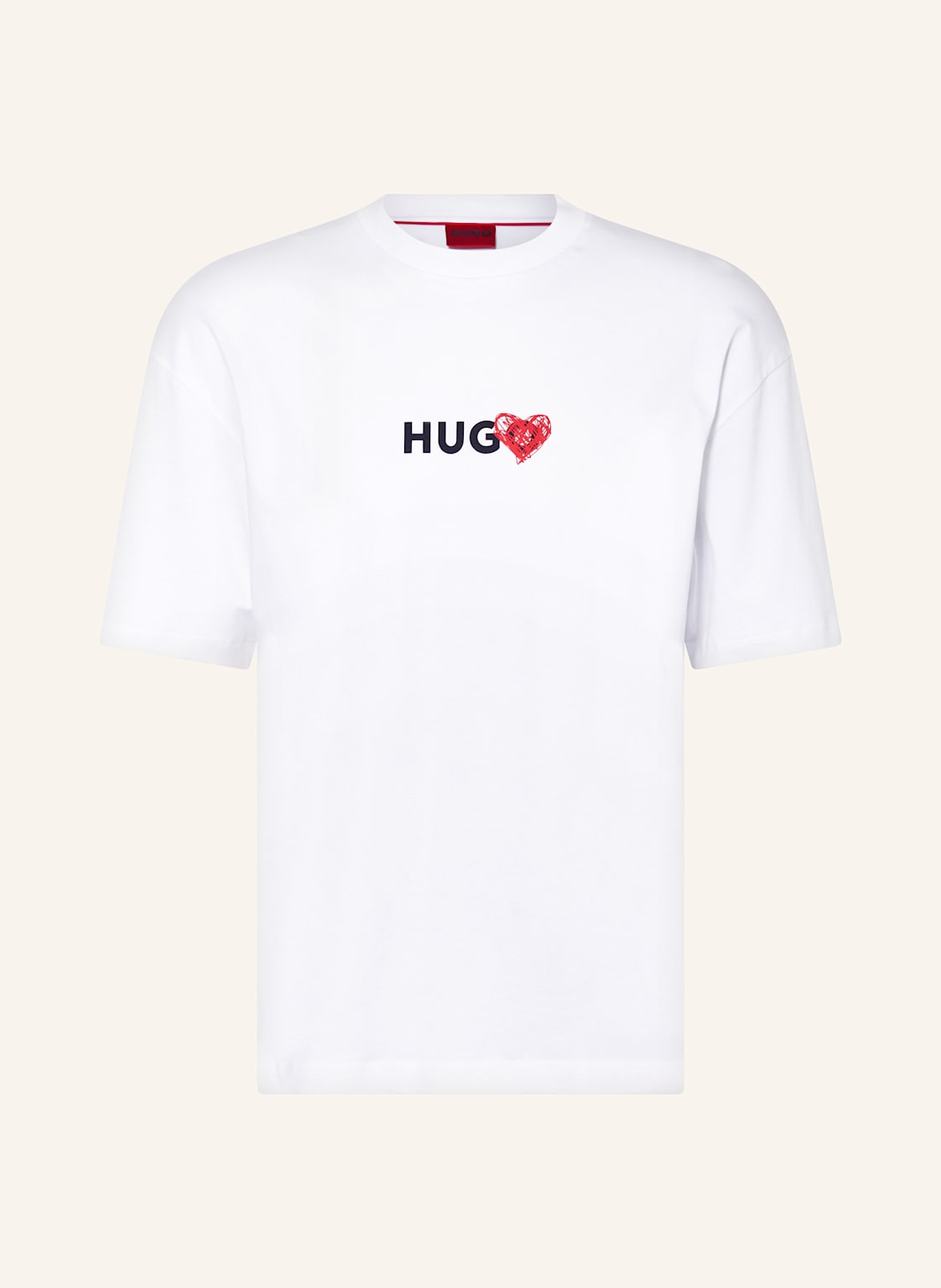 Hugo T-Shirt Dewdam weiss von HUGO