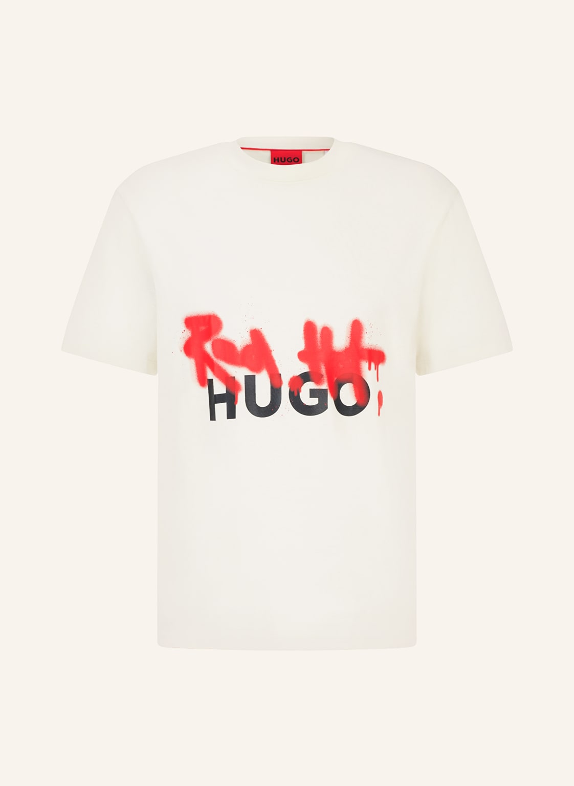 Hugo T-Shirt Dinricko weiss von HUGO