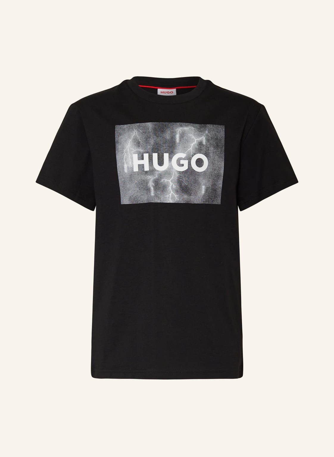 Hugo T-Shirt Wetter schwarz von HUGO