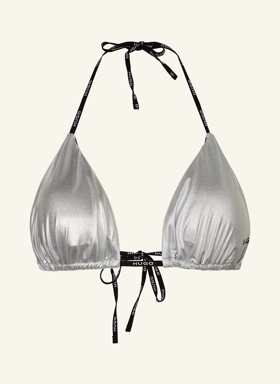 Hugo Triangel-Bikini-Top Pure grau von HUGO