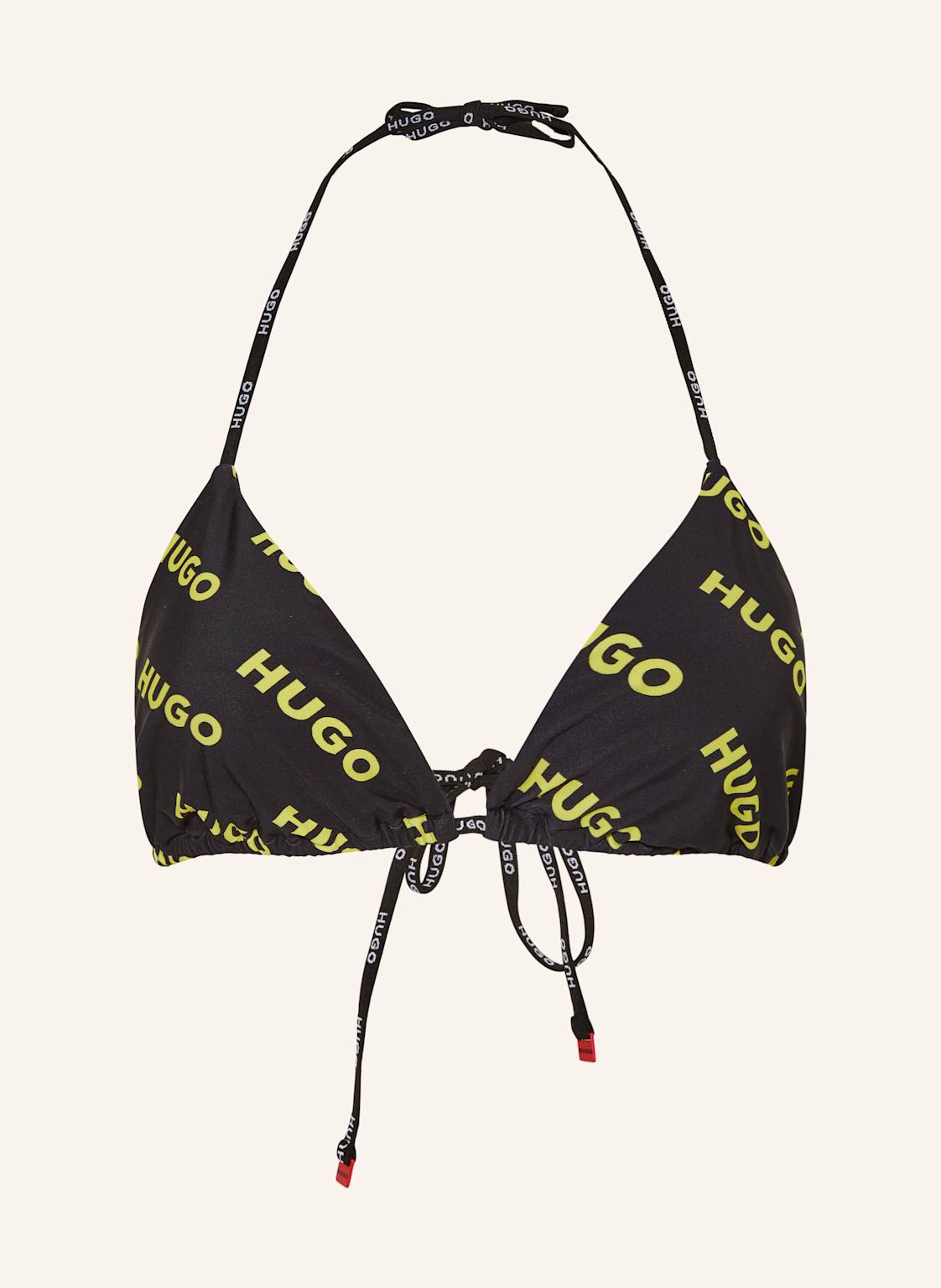 Hugo Triangel-Bikini-Top Pure schwarz von HUGO