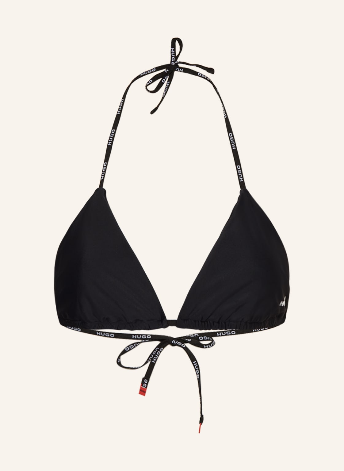 Hugo Triangel-Bikini-Top Pure schwarz von HUGO