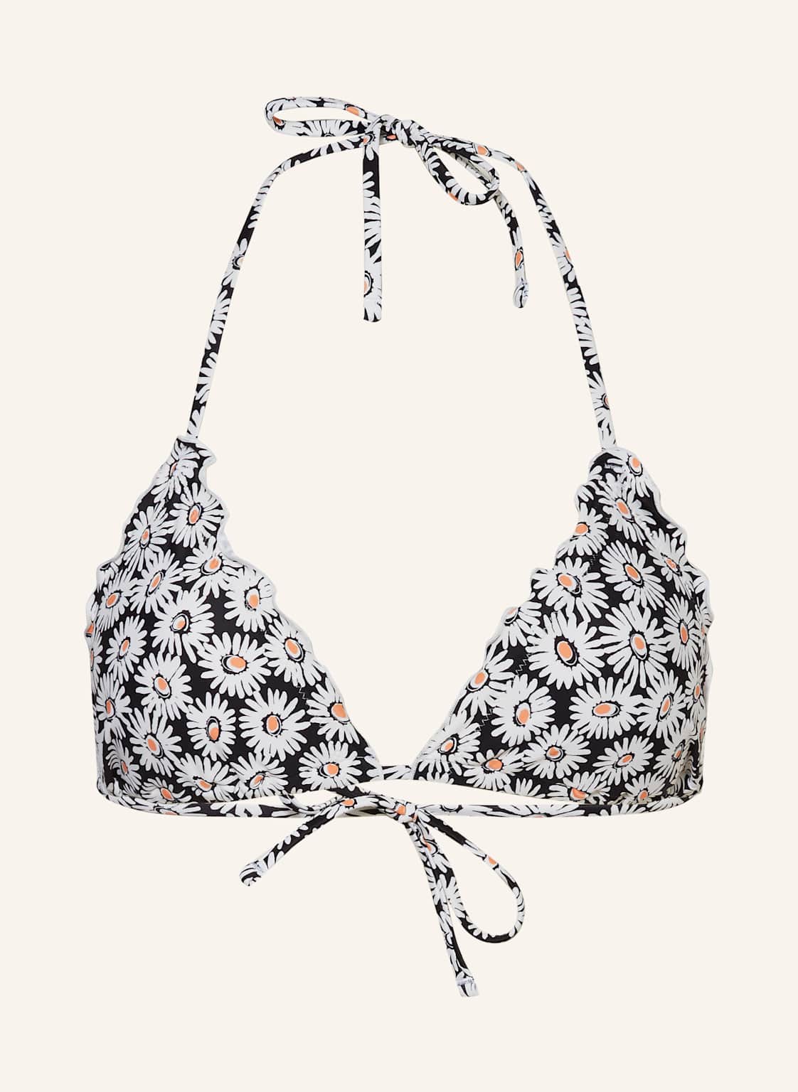 Hugo Triangel-Bikini-Top Ruffle schwarz Hugo Triangel-Bikini-Top Ruffle schwarz von HUGO