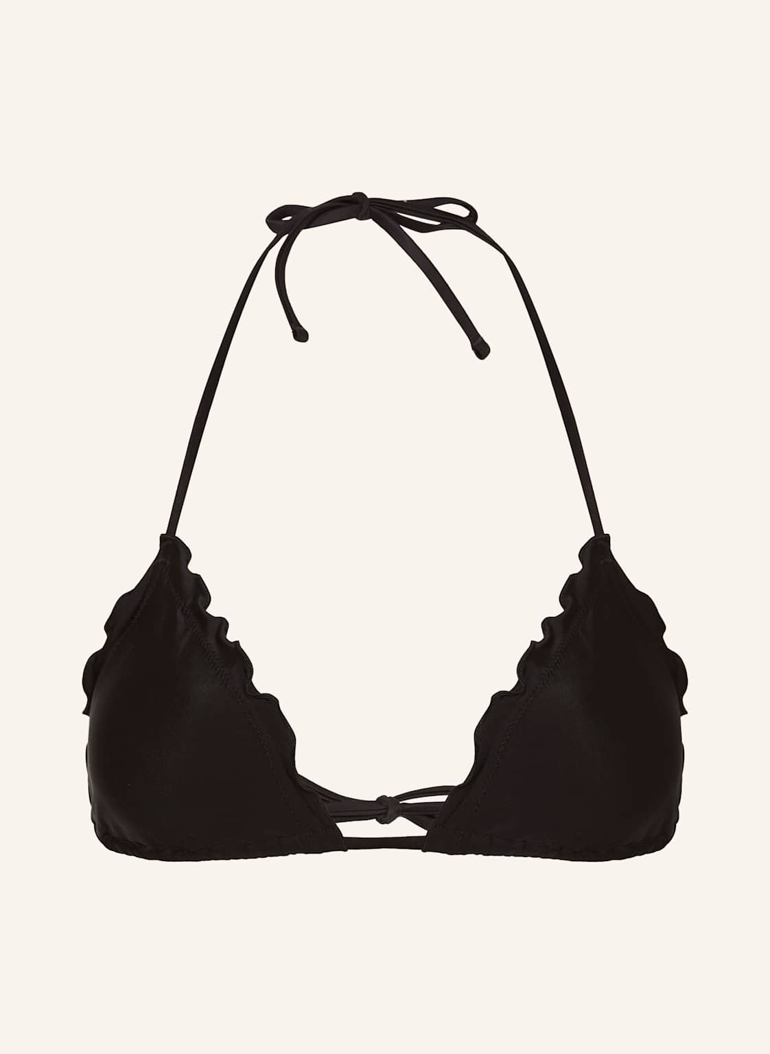 Hugo Triangel-Bikini-Top Ruffle schwarz Hugo Triangel-Bikini-Top Ruffle schwarz von HUGO