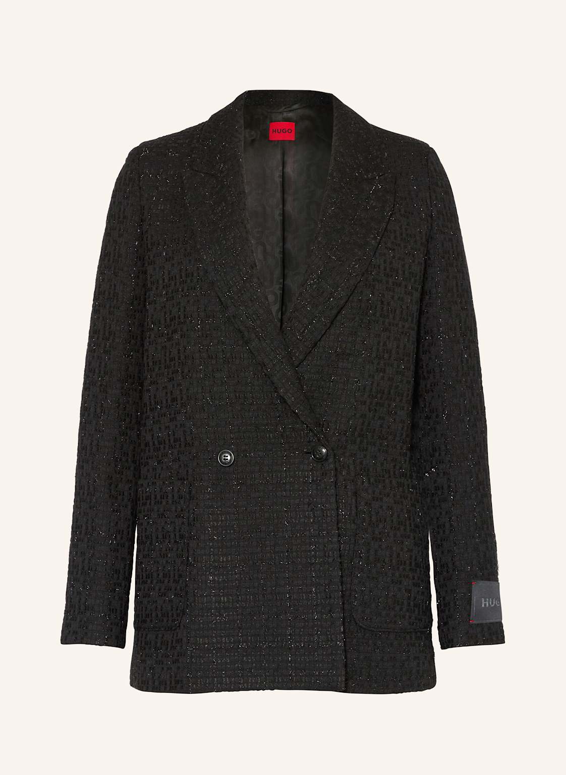 Hugo Tweed-Blazer Atisi Mit Glitzergarn schwarz Hugo Tweed-Blazer Atisi Mit Glitzergarn schwarz von HUGO