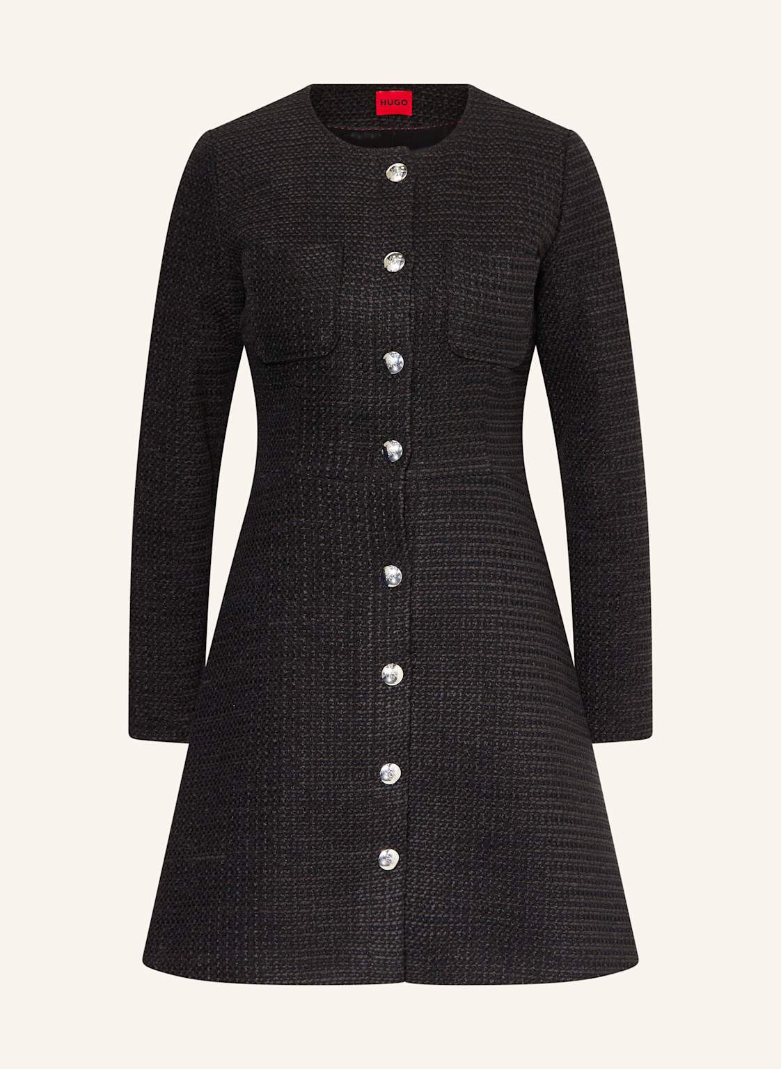 Hugo Tweed-Kleid Karema schwarz Hugo Tweed-Kleid Karema schwarz von HUGO