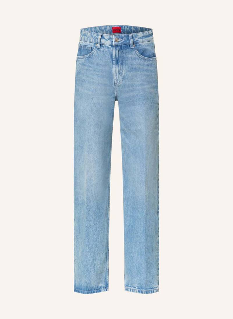 Hugo Wide Leg Jeans blau von HUGO
