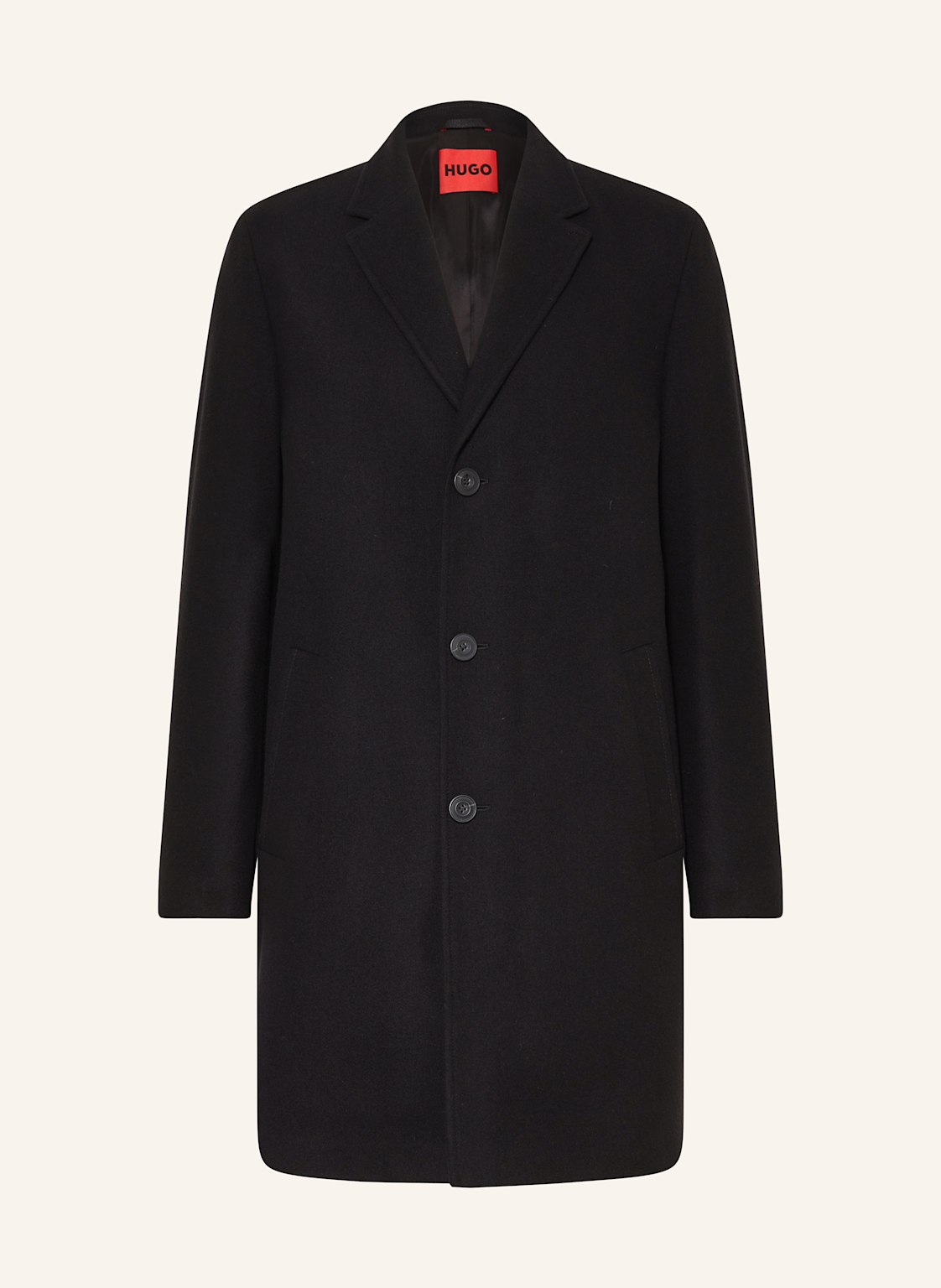 Hugo Wollmantel malte2441 schwarz Hugo Wollmantel malte2441 schwarz von HUGO