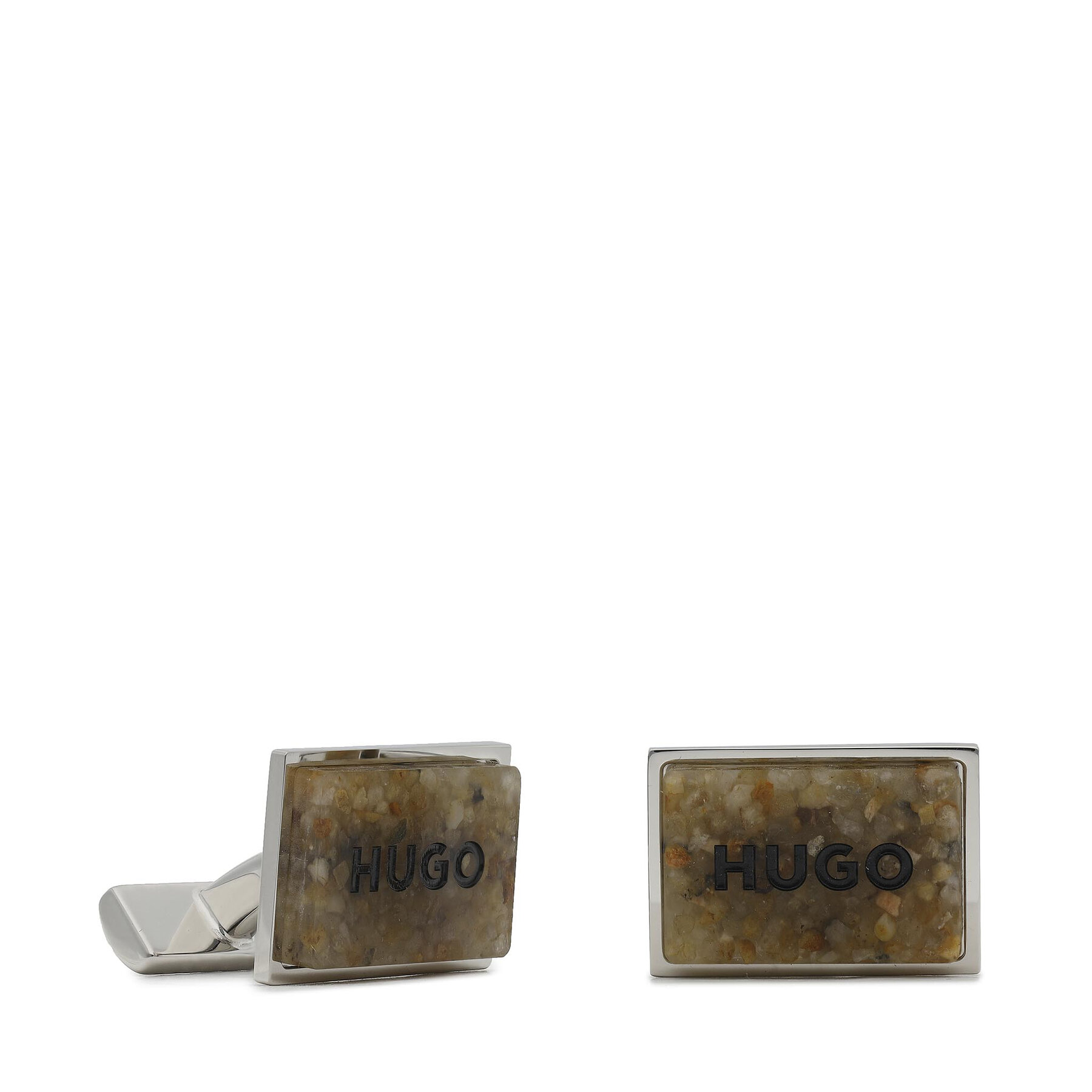 Manschettenknöpfe Hugo E-Stone 50476912 Silberfarben Manschettenknöpfe Hugo E-Stone 50476912 Silberfarben von HUGO