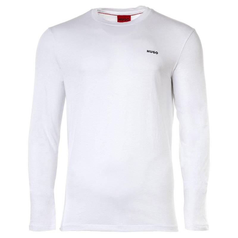 Longsleeve Bequem Sitzend-derol222 Herren Weiss XL von HUGO