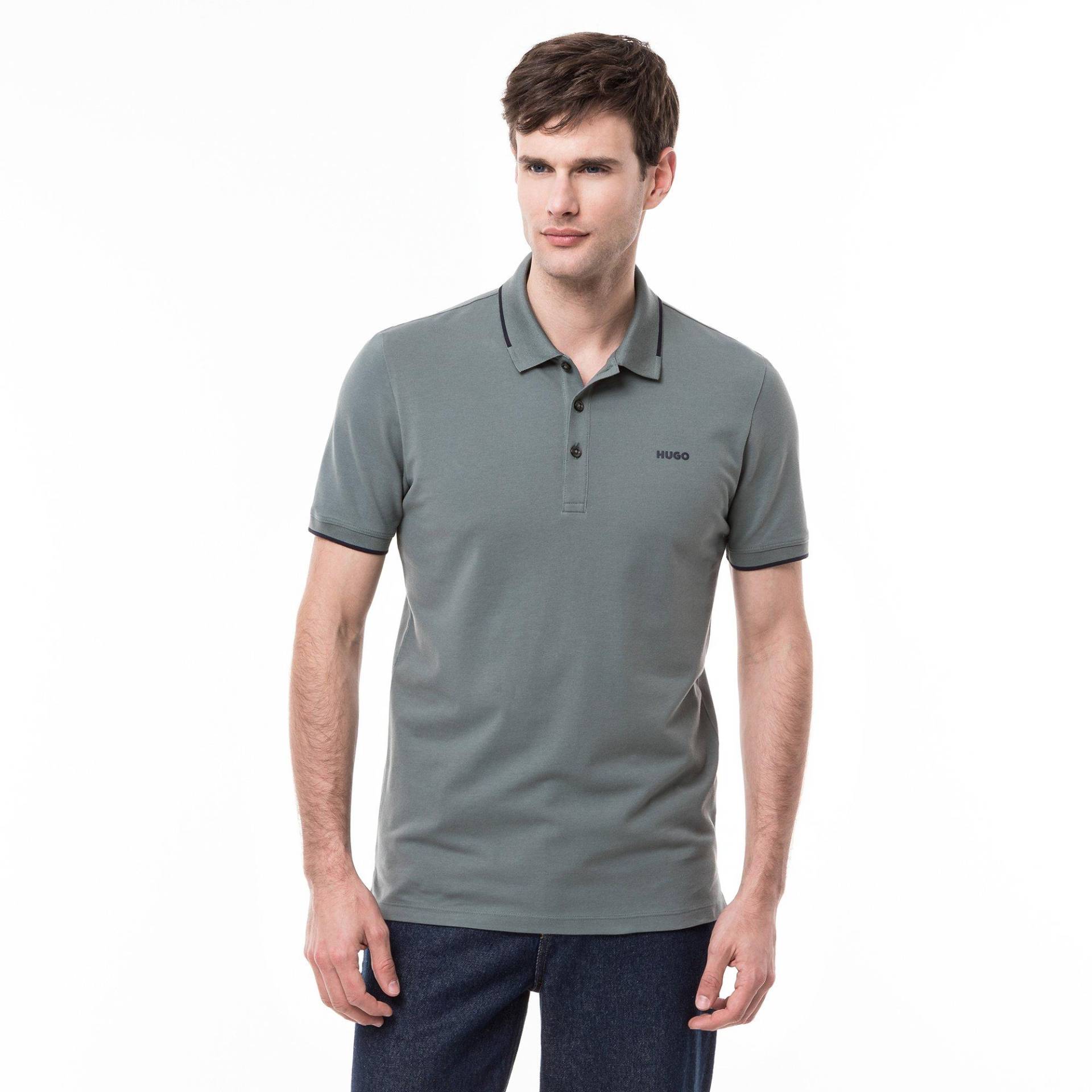 Poloshirt, Kurzarm Herren Grün XL von HUGO