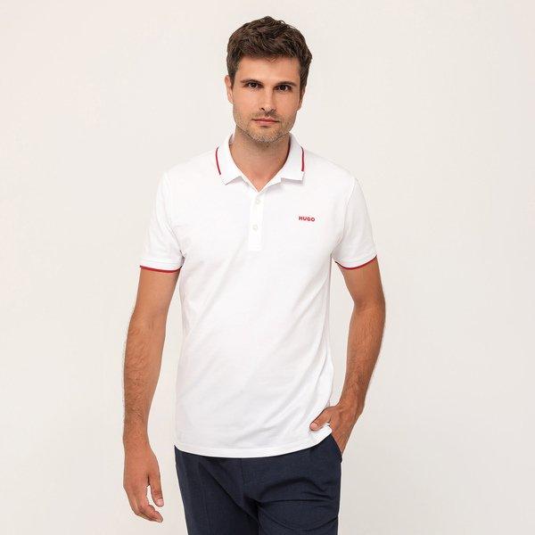 Poloshirt, Kurzarm Herren Weiss M von HUGO