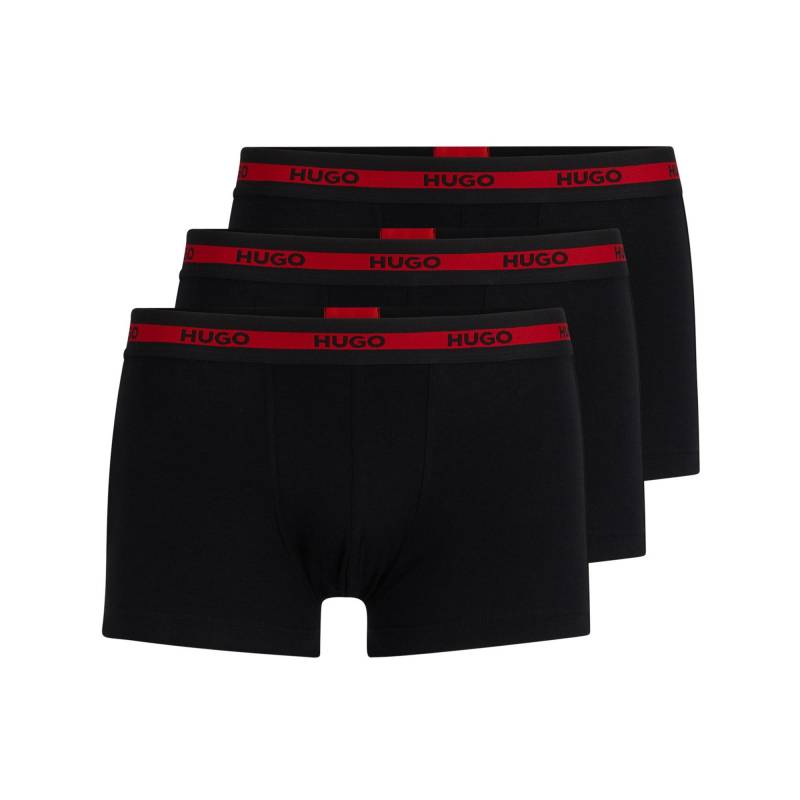 Triopack, Pantys Herren Schwarz-Bunt L von HUGO