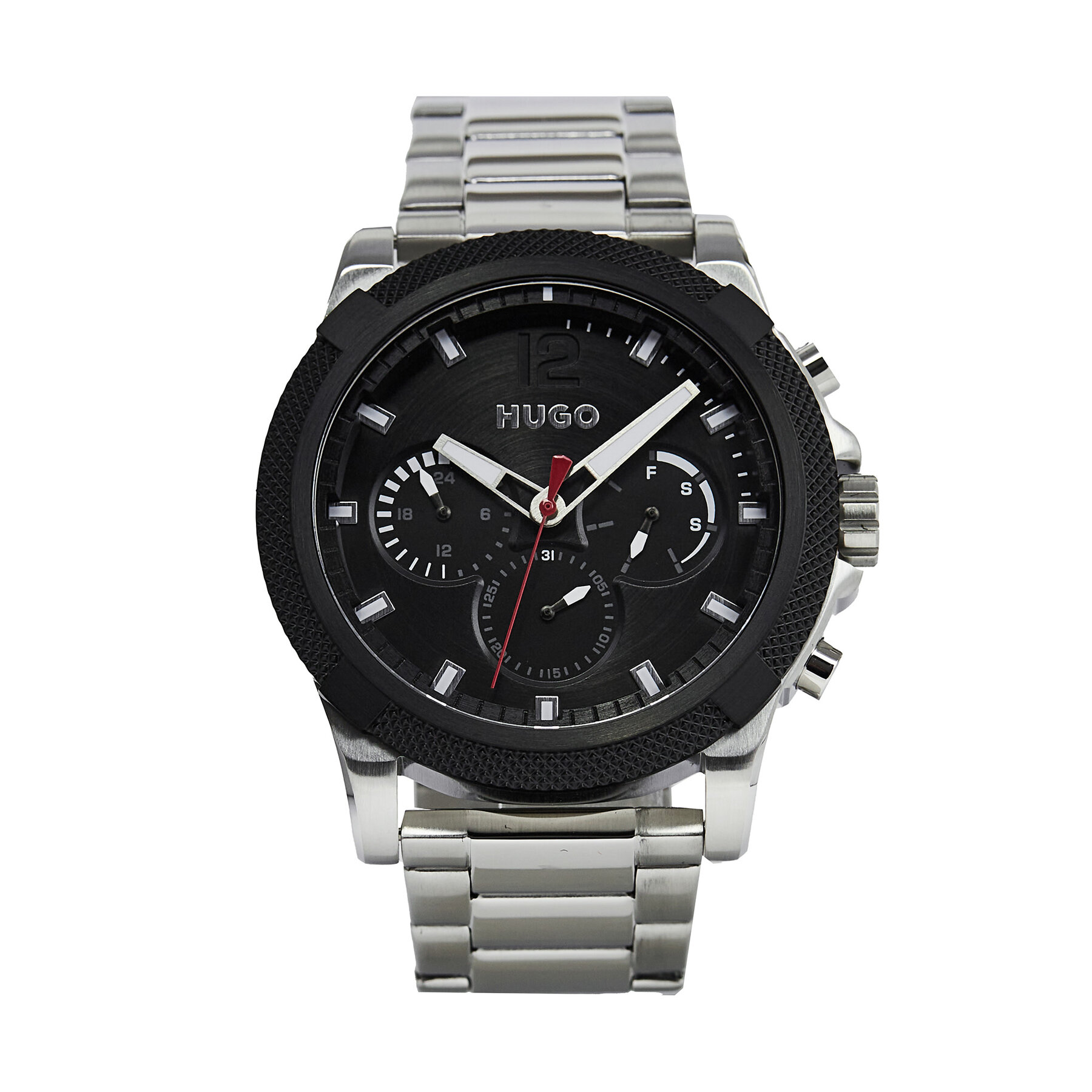 Uhr Hugo Impress-For Him 1530295 Silberfarben von HUGO