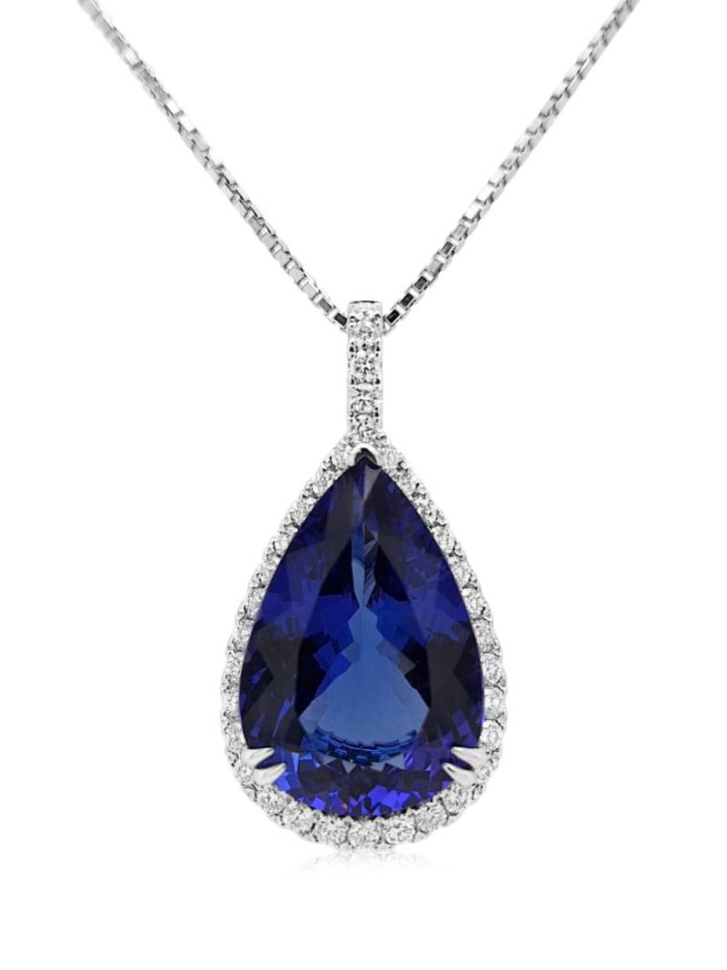 HYT Jewelry 18k white gold diamond and tanzanite necklace von HYT Jewelry