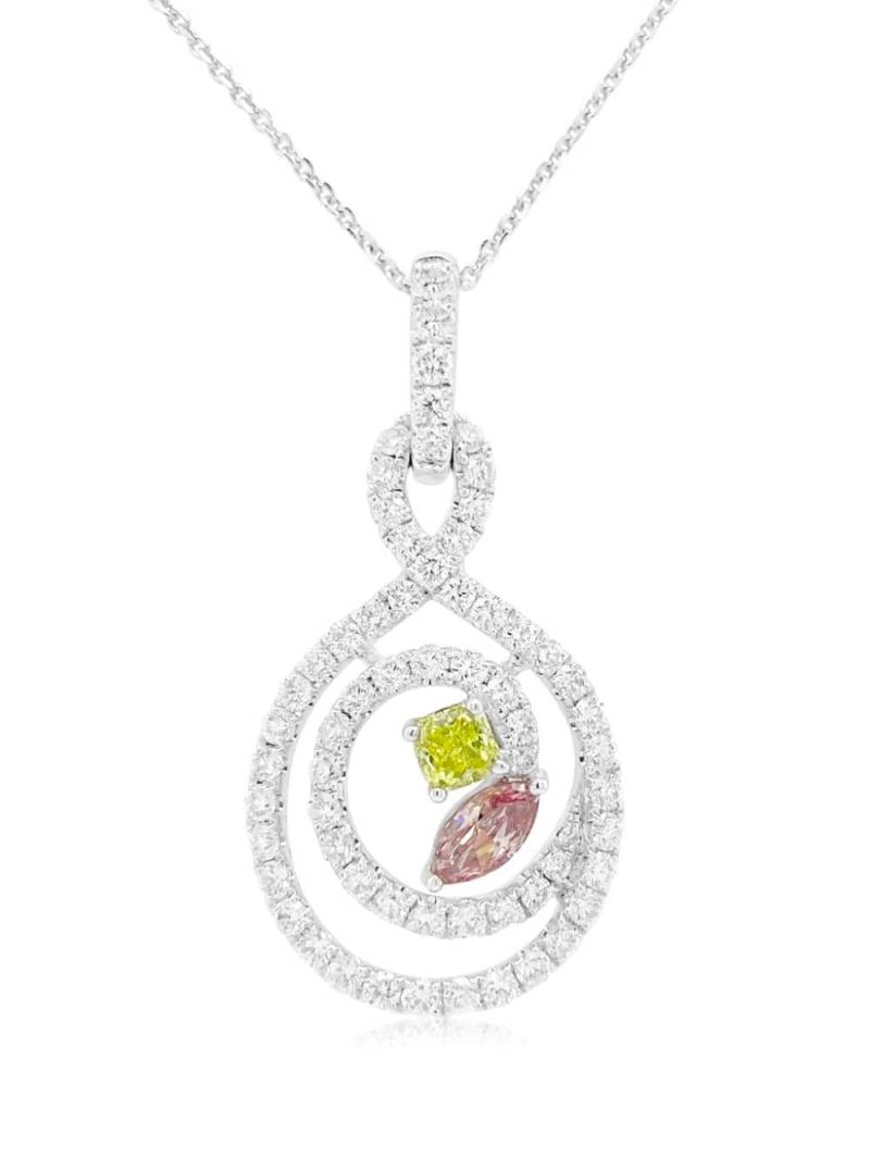 HYT Jewelry 18kt white gold and platinum diamond necklace - Silver von HYT Jewelry