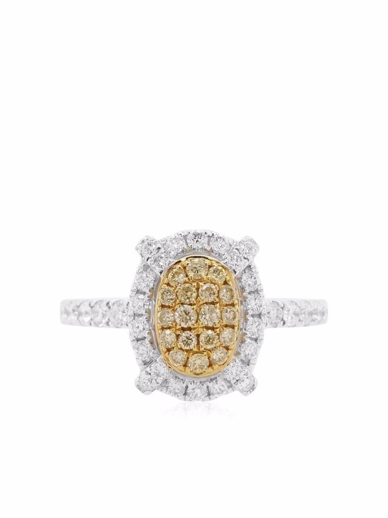 HYT Jewelry platinum Sunshine Yellow Diamond engagement ring - Silver von HYT Jewelry