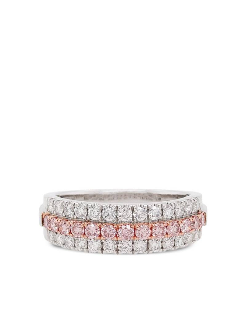 HYT Jewelry platinum pink diamond ring - Silver von HYT Jewelry