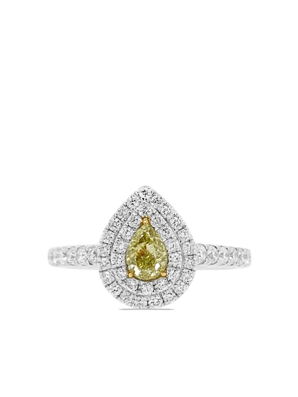 HYT Jewelry platinum yellow and white diamond ring - Silver von HYT Jewelry