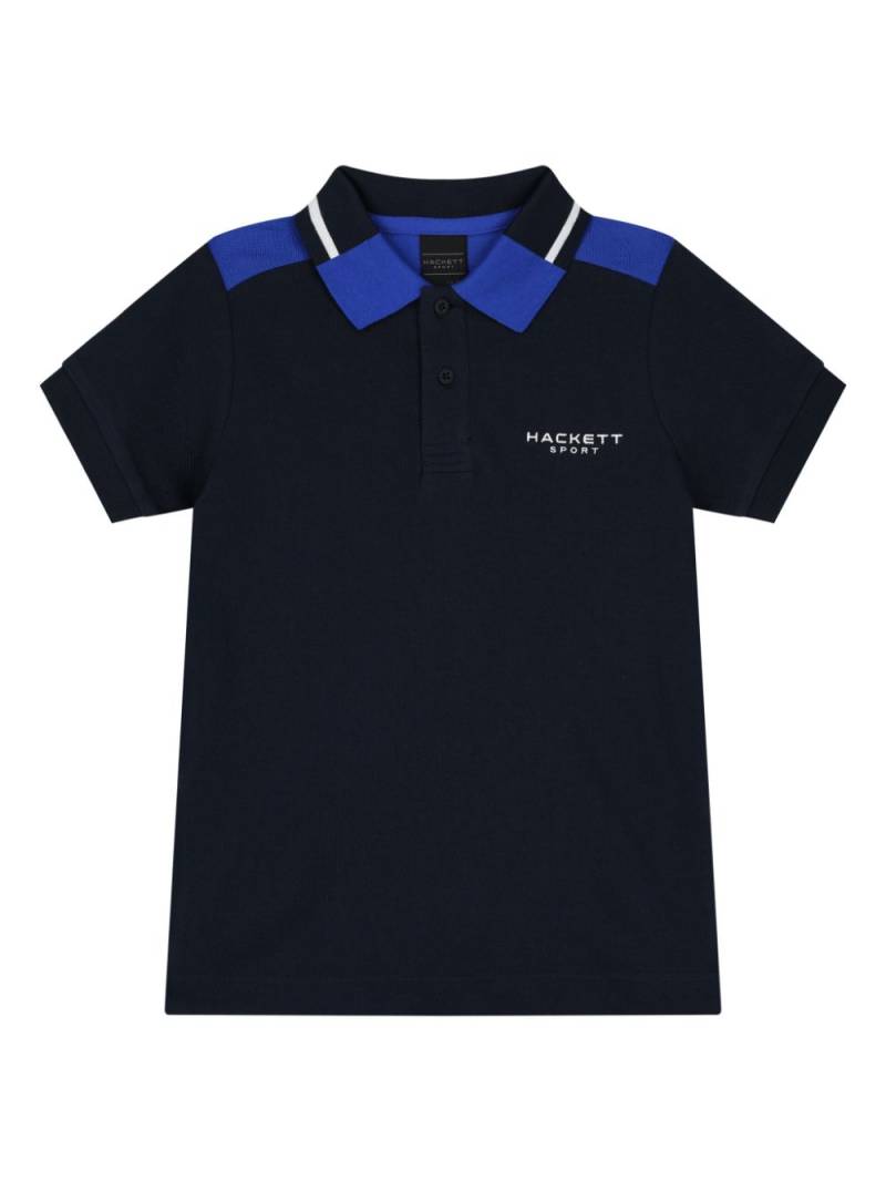 Hackett Kids logo-embroidered polo shirt - Black von Hackett Kids