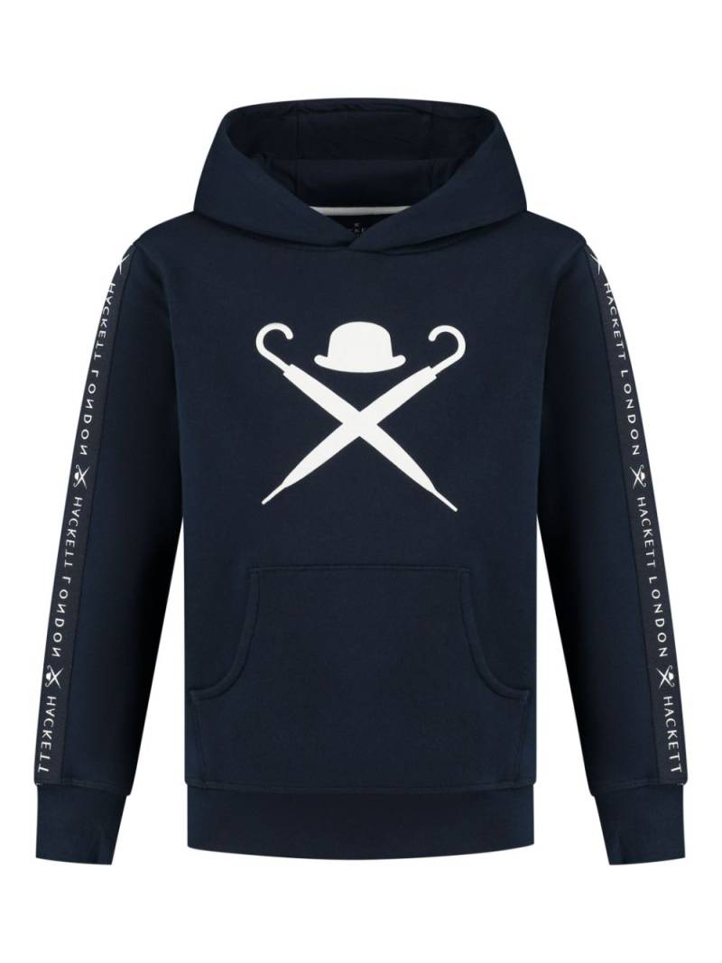 Hackett Kids logo-print hoodie - Blue von Hackett Kids