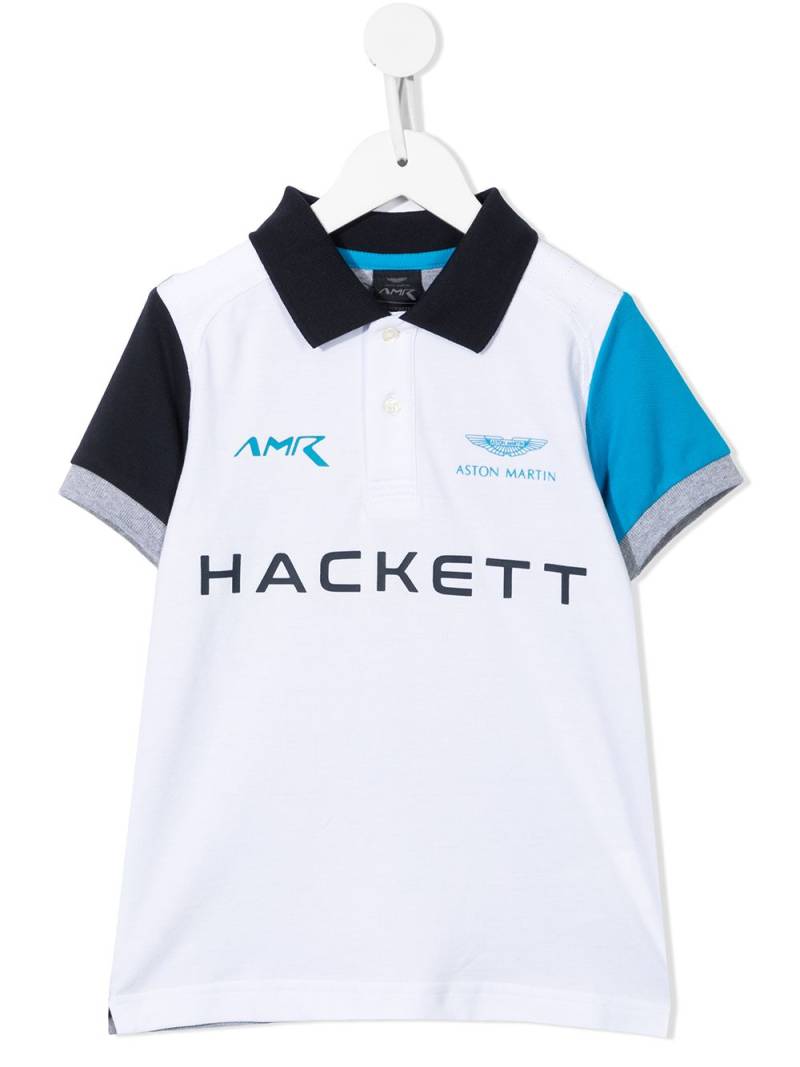 Hackett Kids logo-print polo shirt - White von Hackett Kids