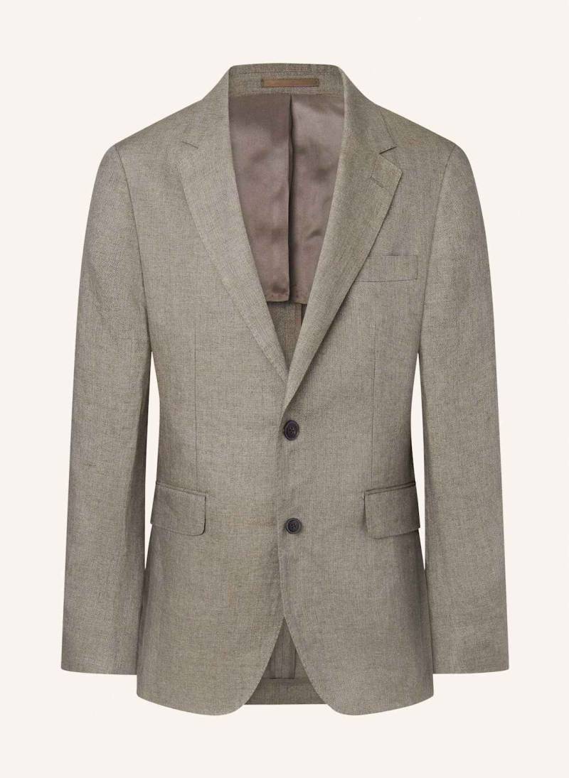 Hackett London Blazer Linen Delave Hopsack braun von Hackett London