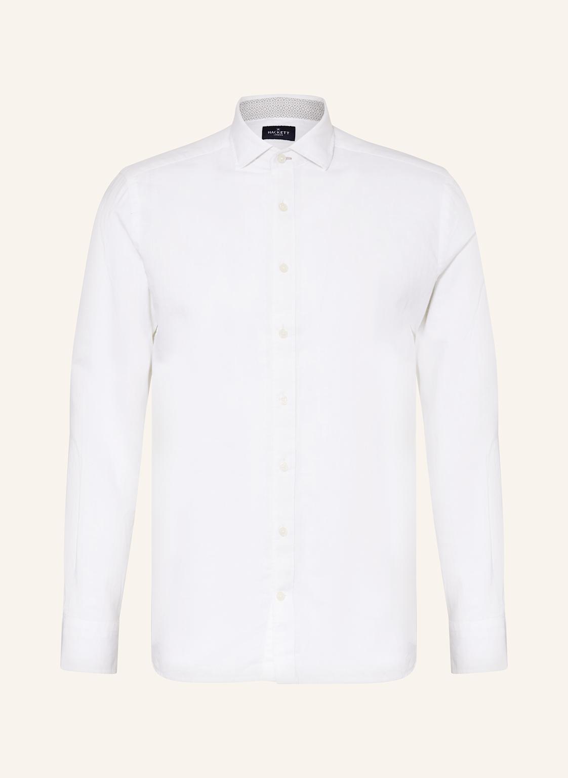 Hackett London Hemd Tailored Fit Mit Leinen weiss Hackett London Hemd Tailored Fit Mit Leinen weiss von Hackett London