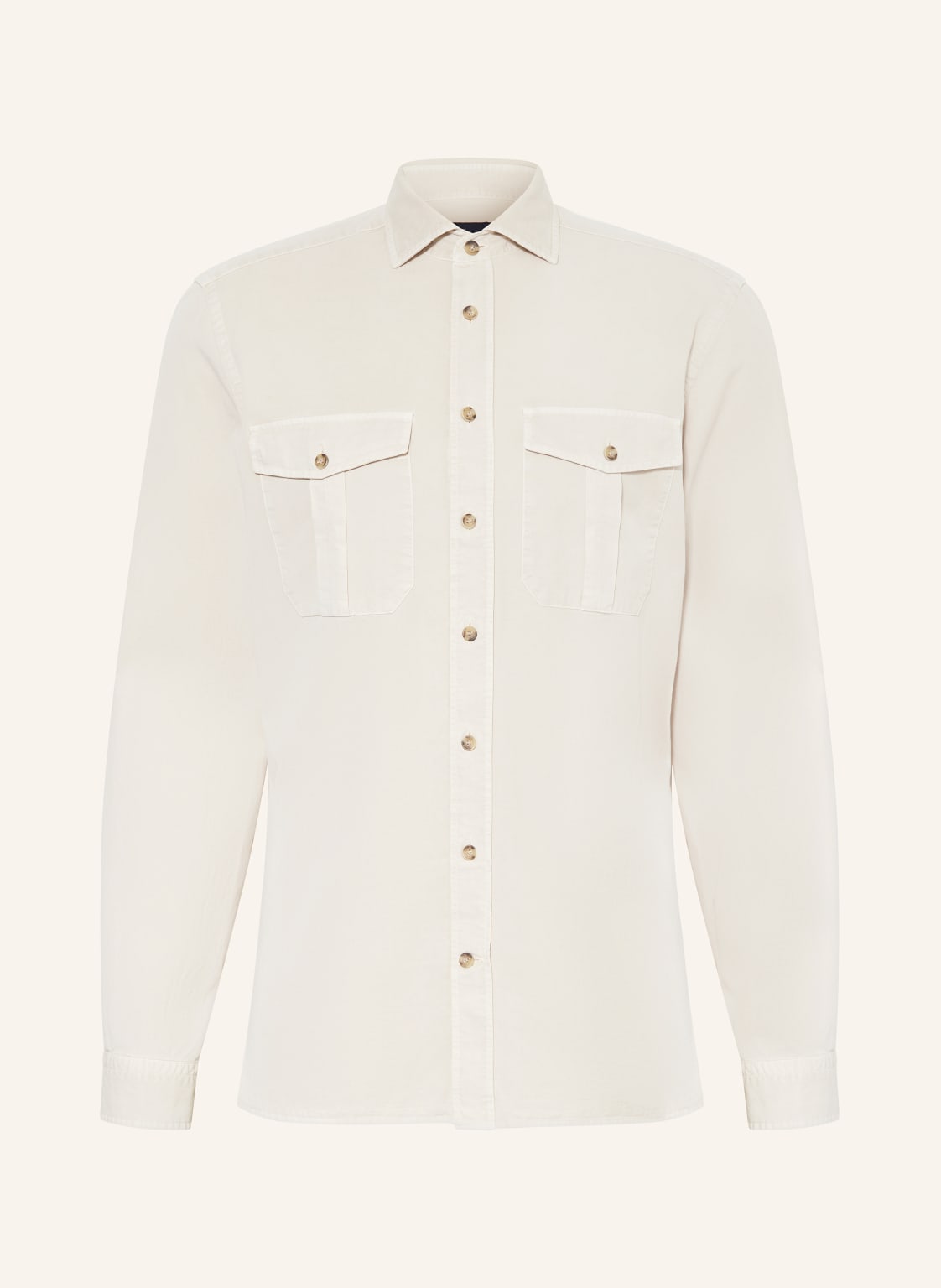 Hackett London Hemd Tailored Fit beige von Hackett London