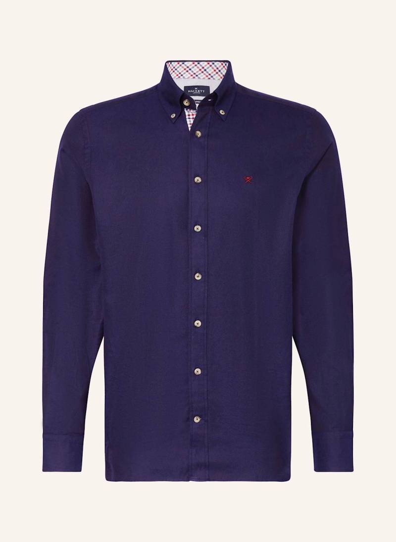 Hackett London Hemd Tailored Fit blau von Hackett London