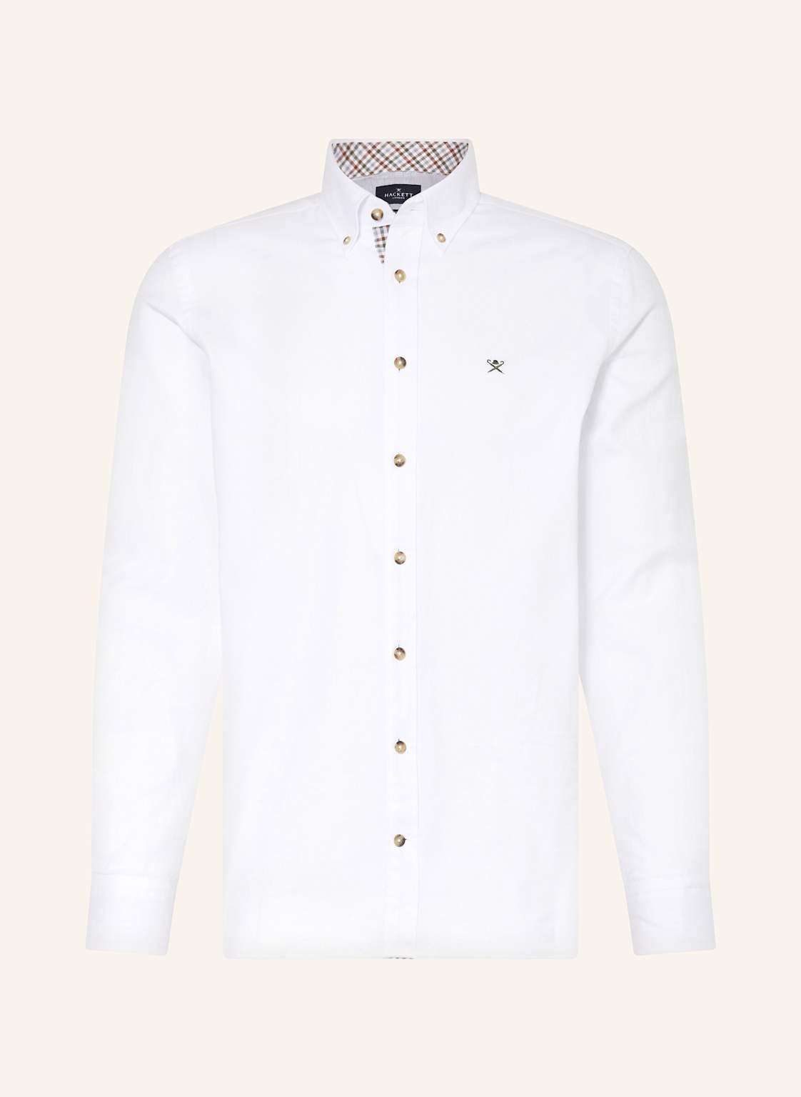 Hackett London Hemd Tailored Fit weiss von Hackett London