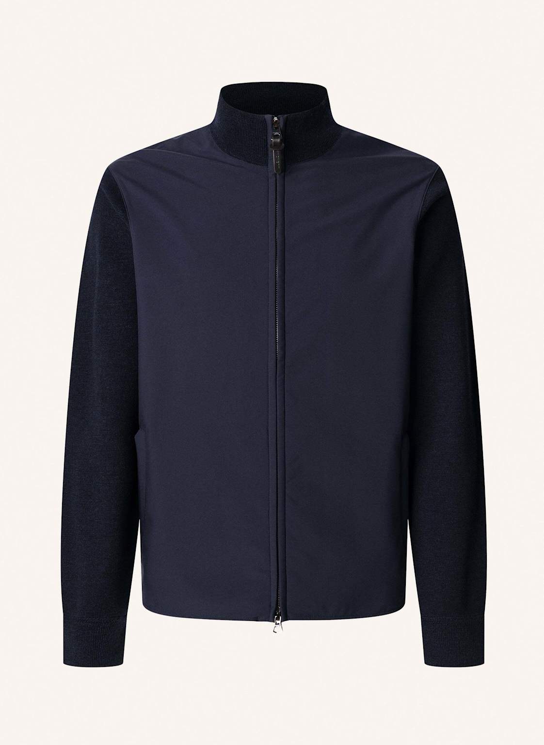 Hackett London Knit Nylon Fzip Hyb blau von Hackett London