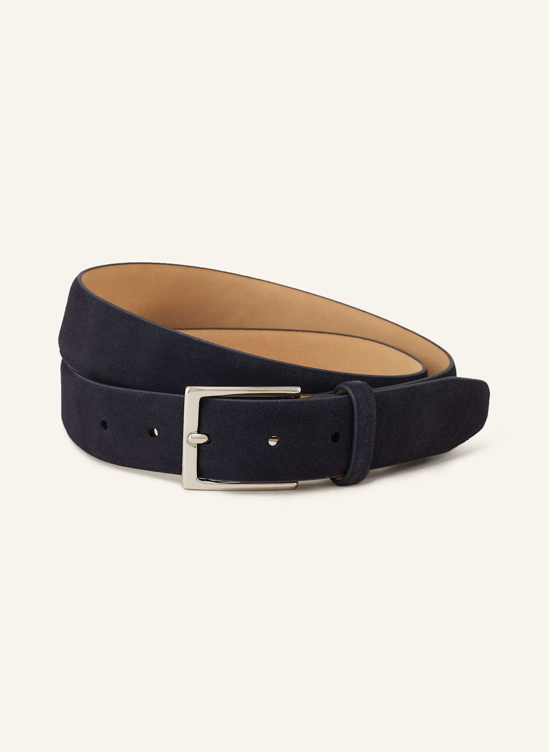 Hackett London Gürtel Suede Feather Edge blau von Hackett London