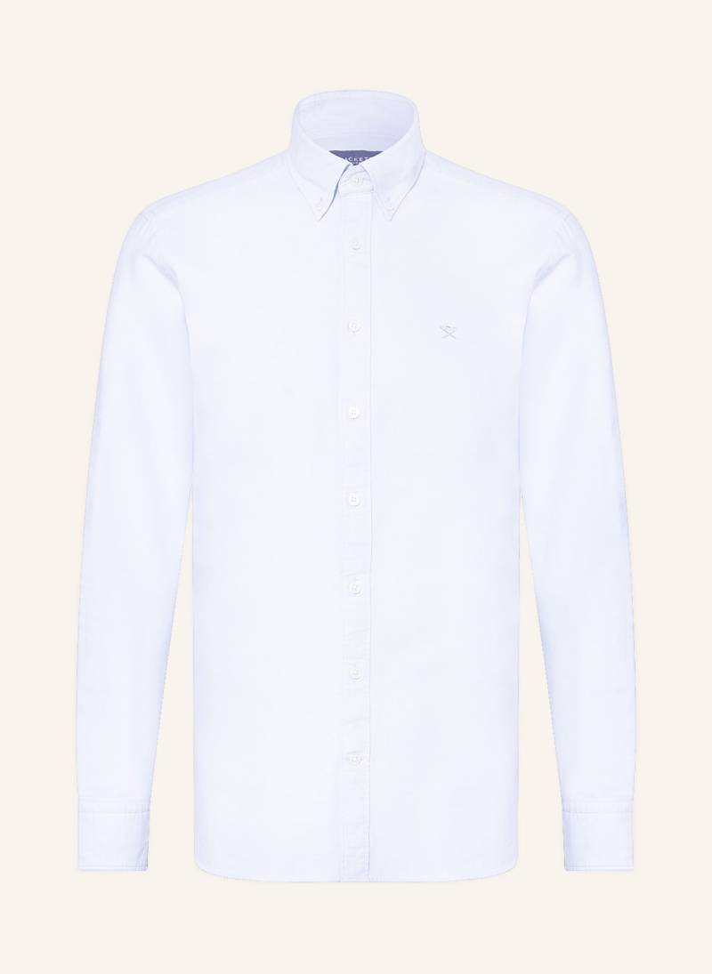 Hackett London Freizeithemd Washed Oxford blau von Hackett London